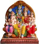 Shiva Family with Kartikeya 6.5"